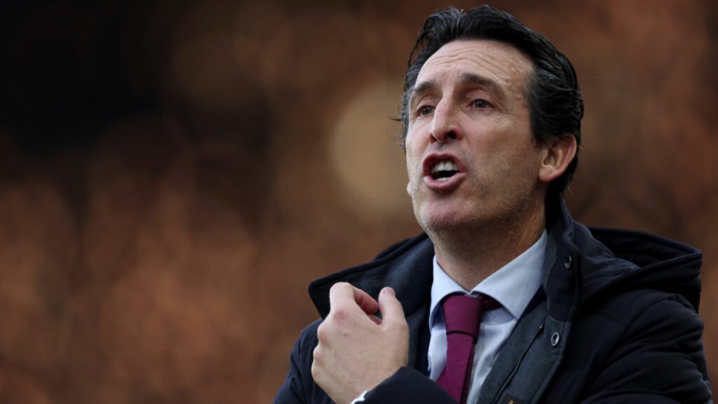 Aston Villa boss Unai Emery