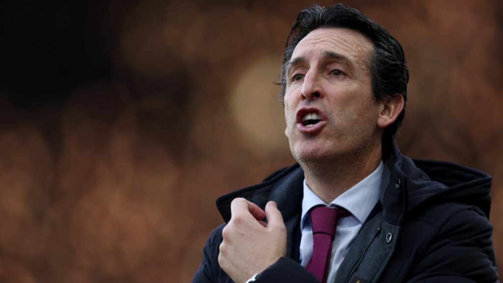 Aston Villa manager Unai Emery