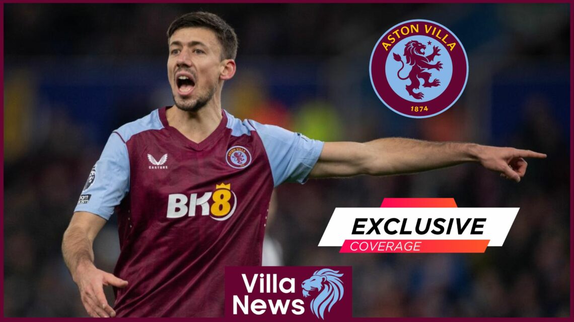 Clement Lenglet in action for Aston Villa