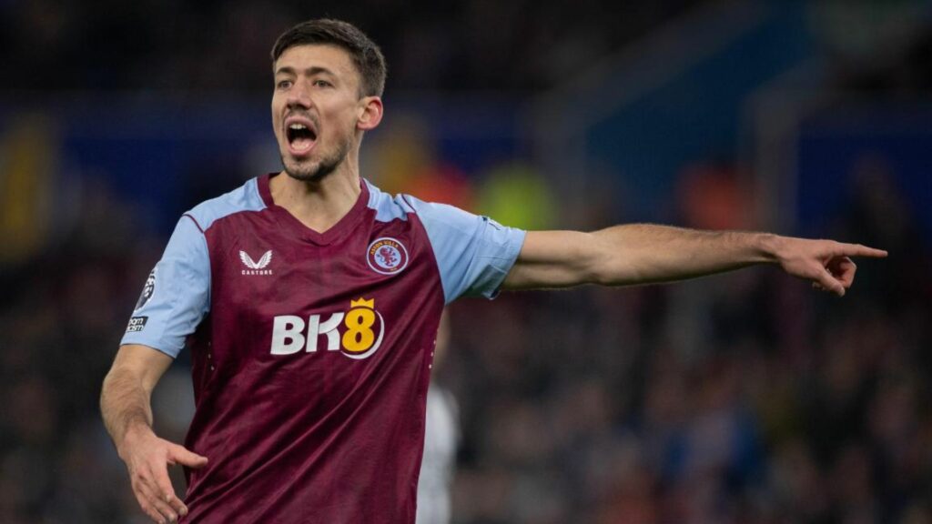 Clement Lenglet in action for Aston Villa