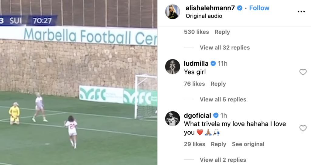 Aston Villa Women star Alisha Lehmann