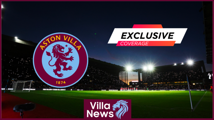 Aston Villa badge and Villa Park