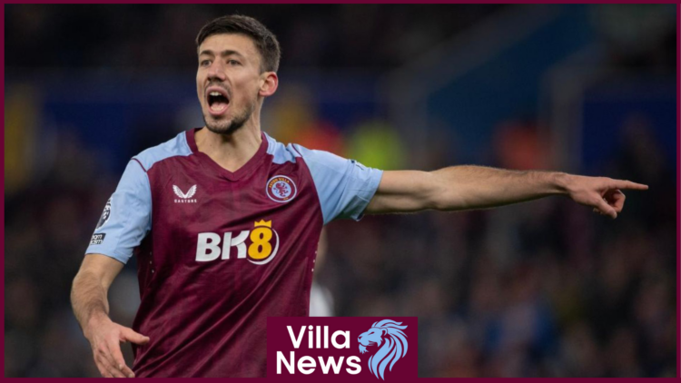 Clement Lenglet in action for Aston Villa