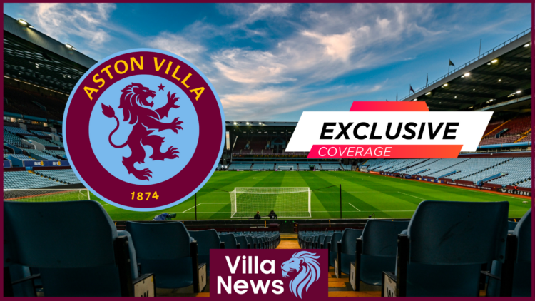 Aston Villa badge and Villa Park
