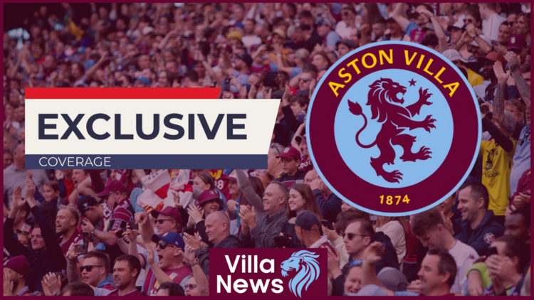 Aston Villa badge and exclusive banner