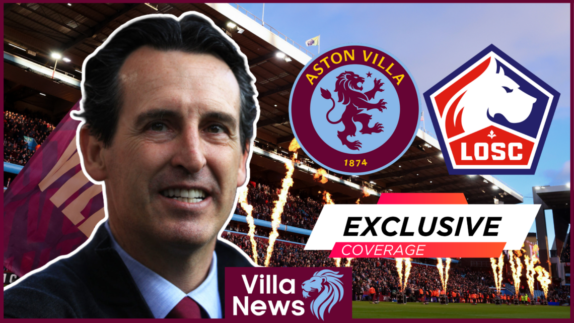 Unai Emery Aston Villa Lille Villa Park exclusive