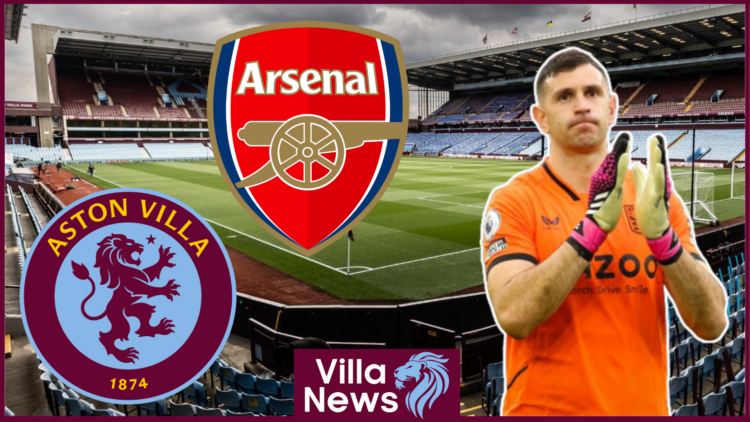 Emiliano Martinez in Aston Villa v Arsenal