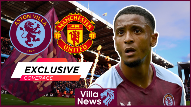 Ezri Konsa Aston Villa Manchester United Villa Park