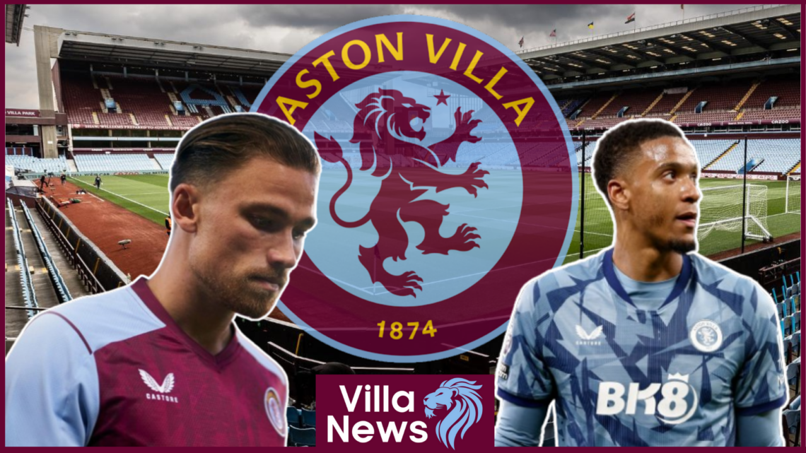 Matty Cash and Ezri Konsa at Aston Villa