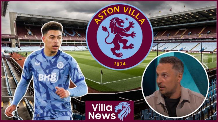 Morgan Rogers and Phil Jagielka at Aston Villa