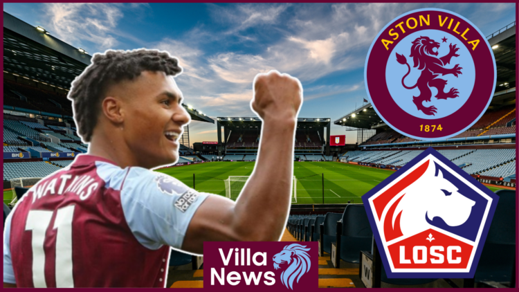 Ollie Watkins in Aston Villa v Lille