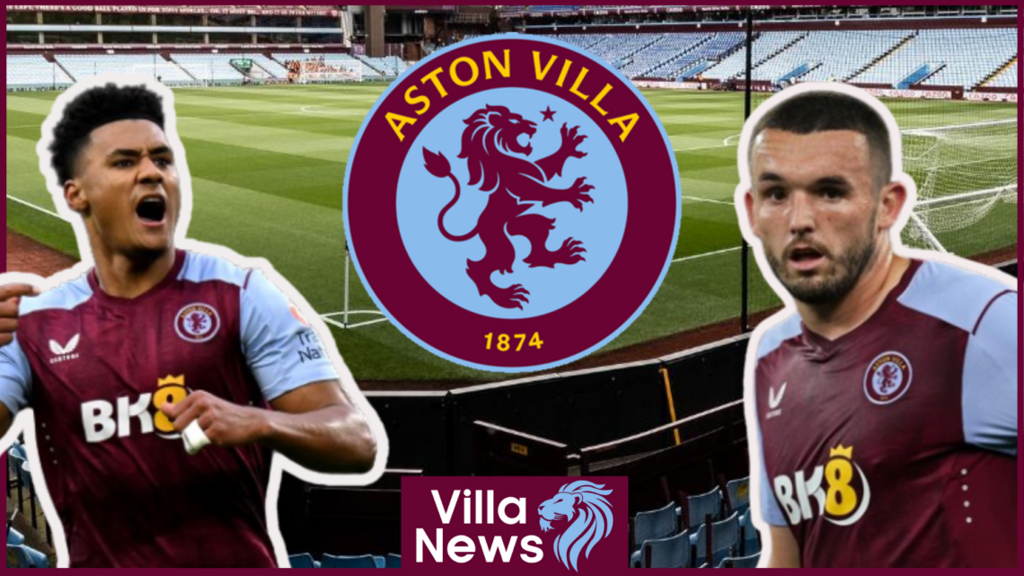 Ollie Watkins, John McGinn, Aston Villa badge