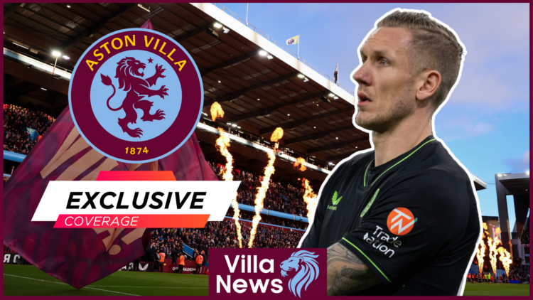 Robin Olsen Aston Villa Villa Park exclusive