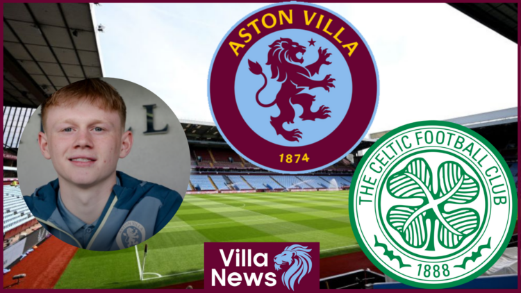 Aston Villa badge, Celtic badge, Aidan Borland
