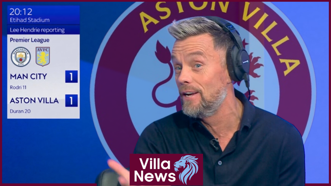 Lee Hendrie speaks about Aston Villa v Manchester City