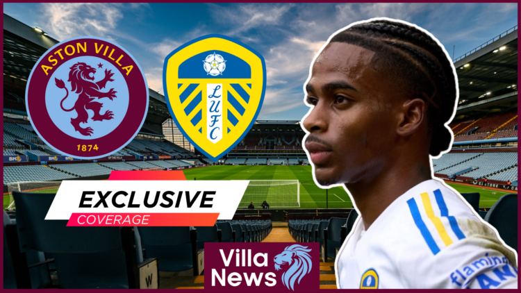 Crysencio Summerville Leeds United Aston Villa Villa Park