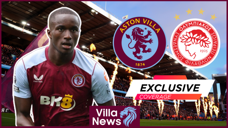 Moussa Diaby Aston Villa Olympiacos Villa Park