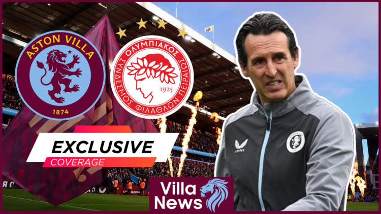 Unai Emery Aston Villa Villa Park Olympiacos