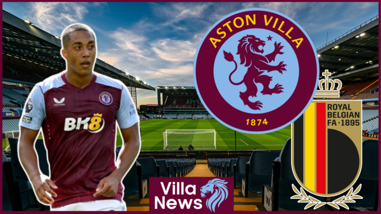 Youri Tielemans, Aston Villa badge, Belgium badge