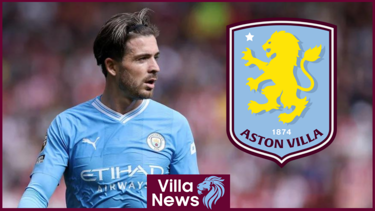 Manchester City star Jack Grealish, Aston Villa badge