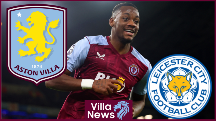 Jhon Duran, Aston Villa badge, Leicester City badge