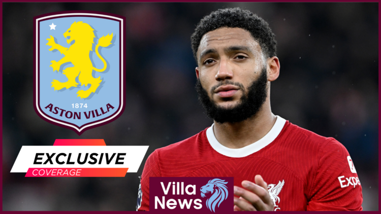 Joe Gomez Aston Villa Liverpool