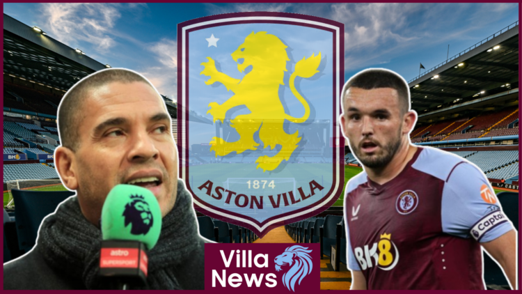 John McGinn, Stan Collymore, Aston Villa badge