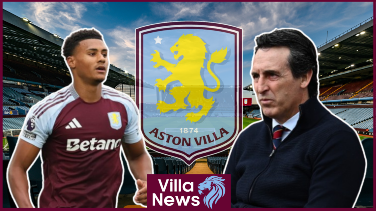 Ollie Watkins, Unai Emery, Aston Villa badge