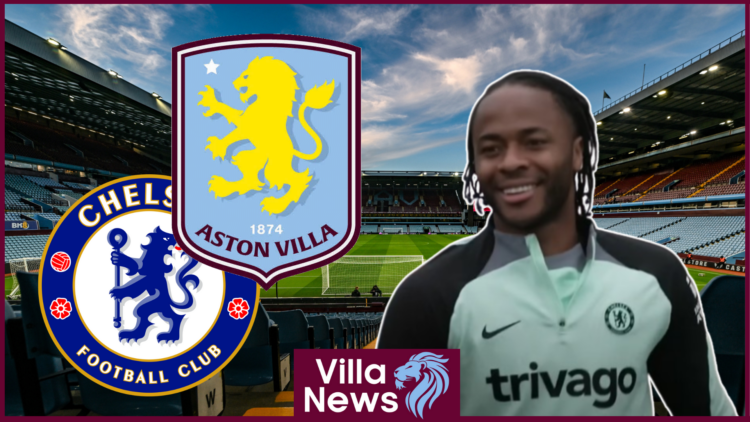 Raheem Sterling, Aston Villa badge, Chelsea badge