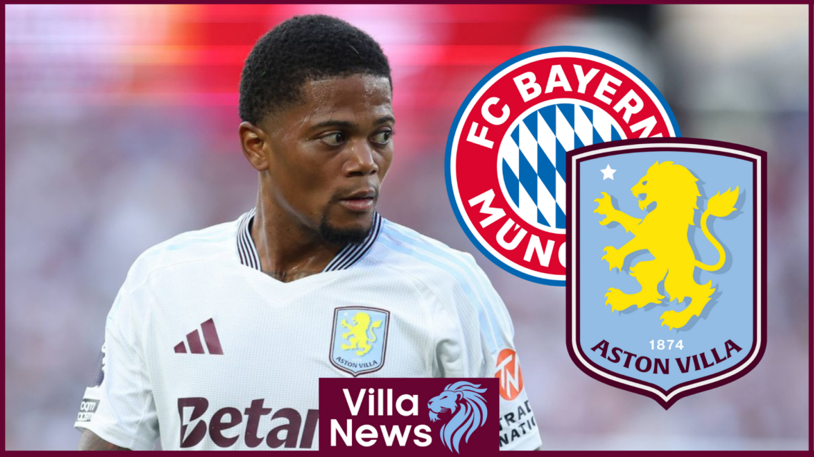 Leon Bailey Aston Villa Bayern Munich badges