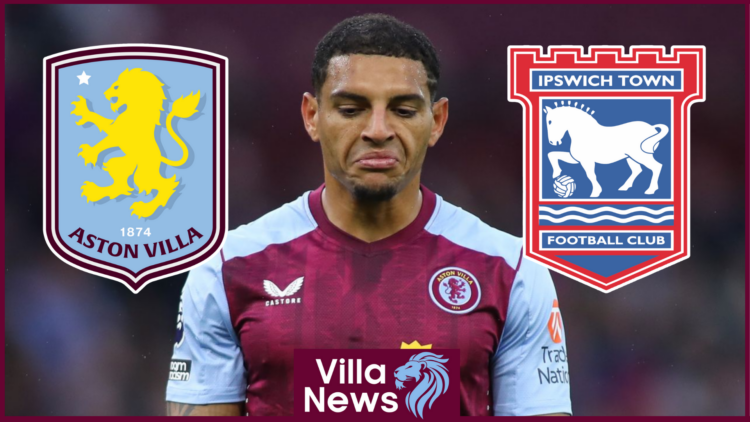 Diego Carlos Aston Villa Ipswich Town badges