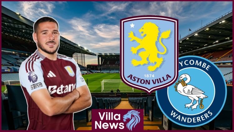 Emi Buendia, Aston Villa badge, Wycombe Wanderers badge