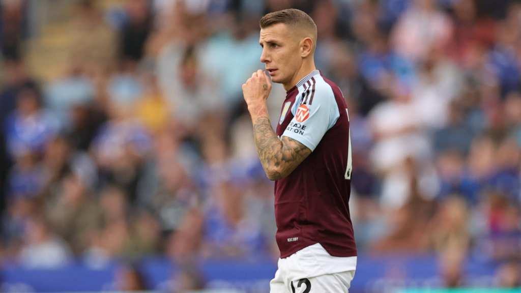 Aston Villa defender Lucas Digne