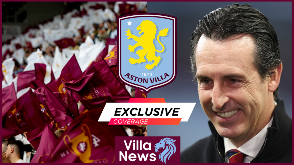 Unai Emery Aston Villa Villa Park