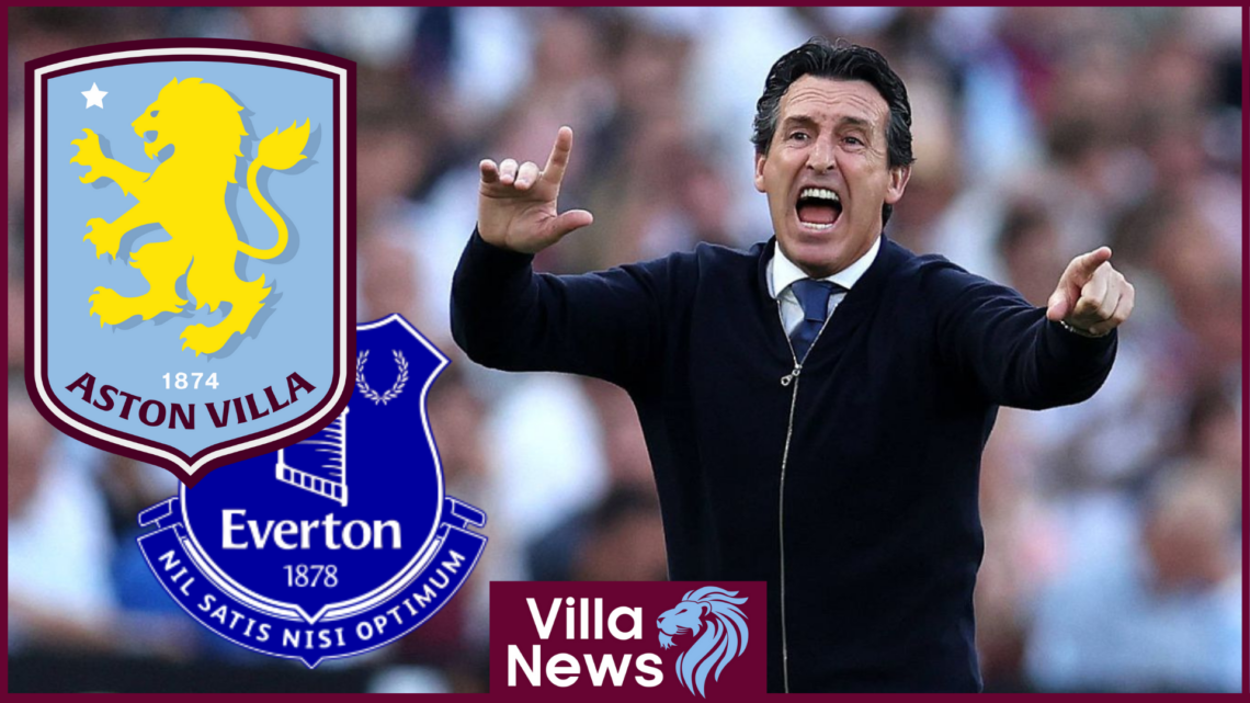 Unai Emery, Aston Villa badge, Everton badge