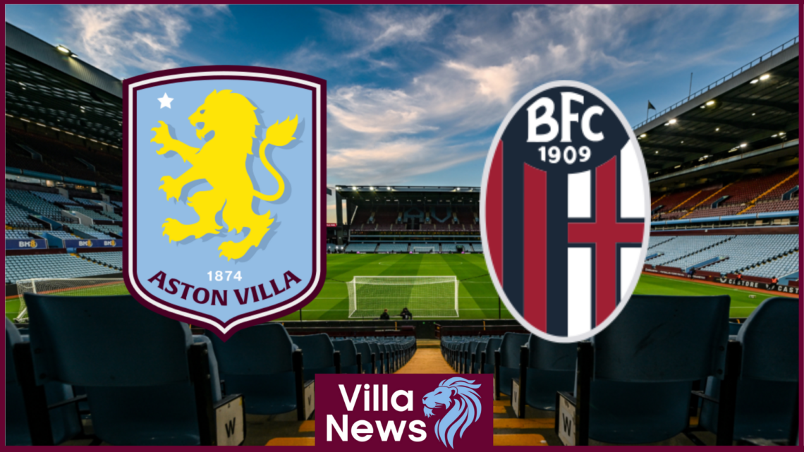 Picture of Aston Villa and Bologna badges.