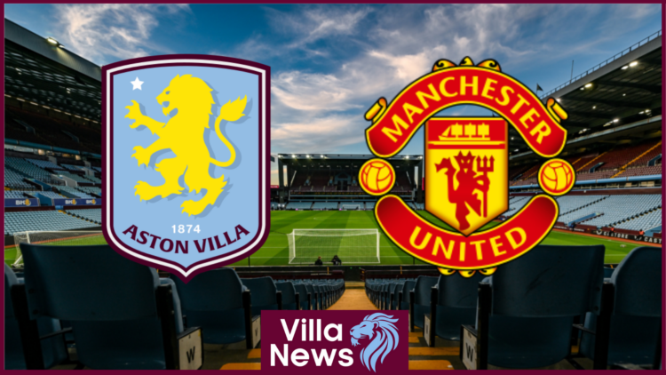 Picture of Aston Villa and Manchester United badges