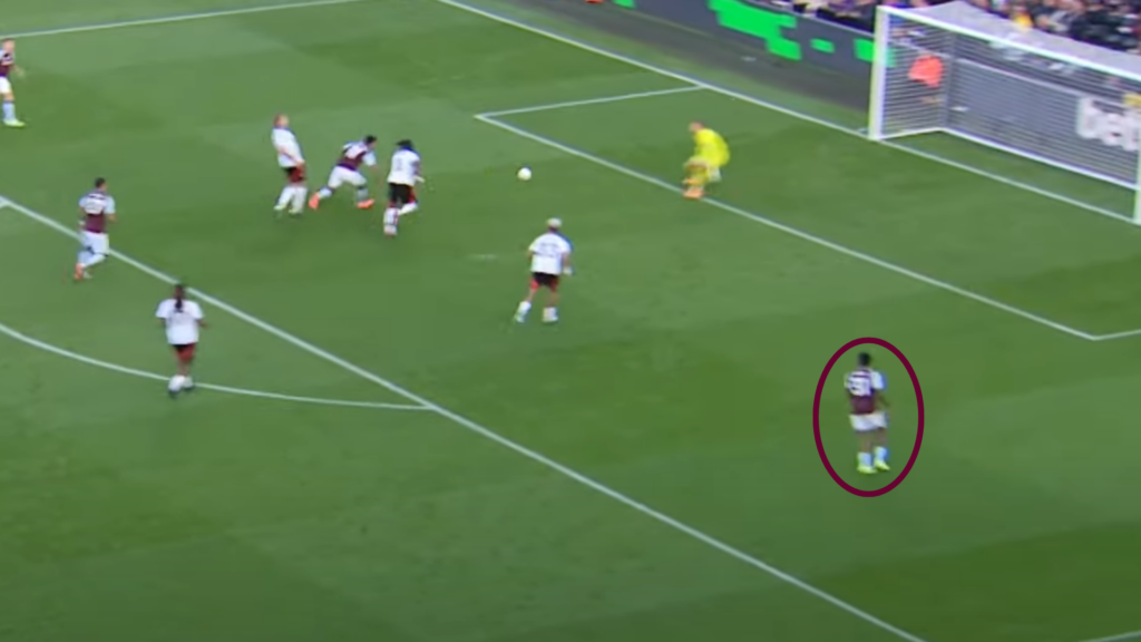 Aston Villa v Fulham Leon Bailey