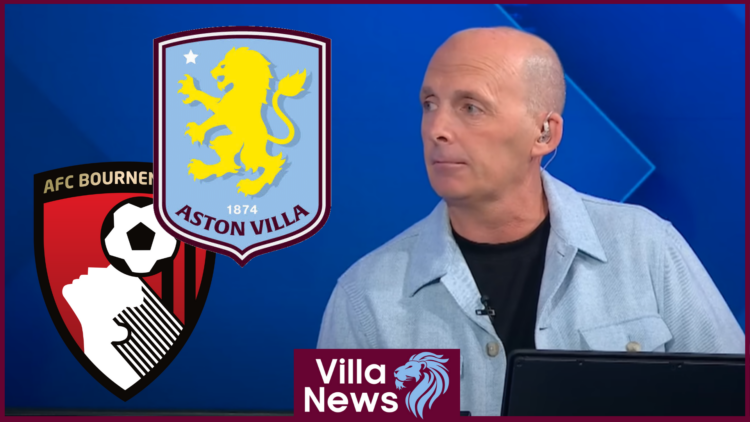 Mike Dean, Aston Villa badge, Bournemouth badge