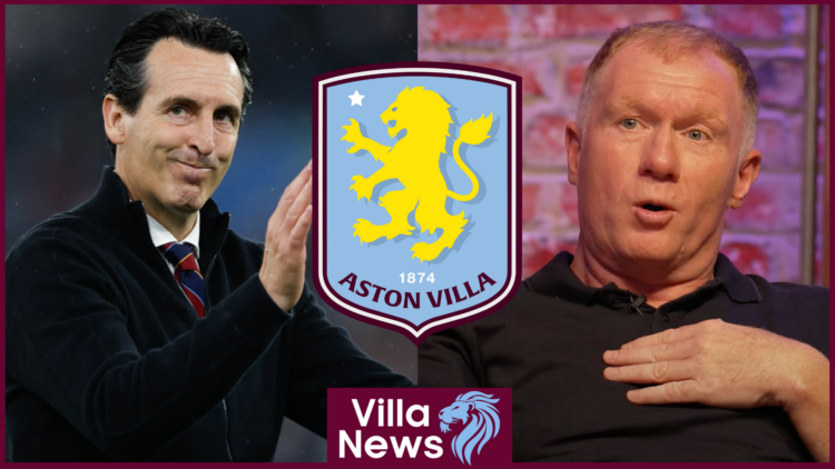 Paul Scholes Unai Emery Aston Villa