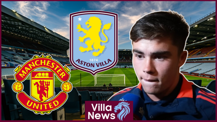 Harry Amass, Aston Villa badge, Manchester United badge