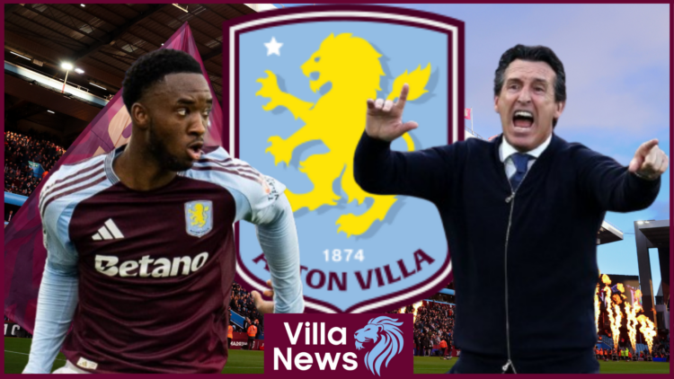 Lamare Bogarde, Unai Emery, Aston Villa badge