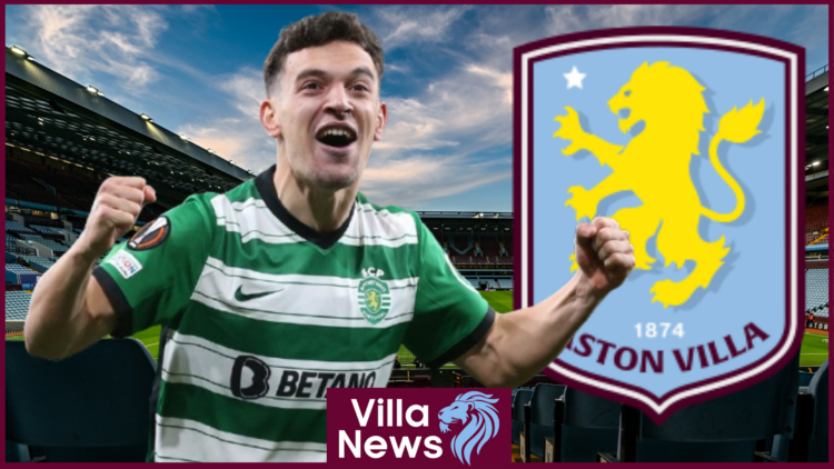 Pedro Goncalves, Aston Villa badge