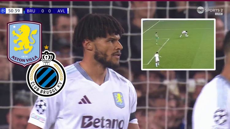 Tyrone Mings, Aston Villa badge, Club Brugge badge