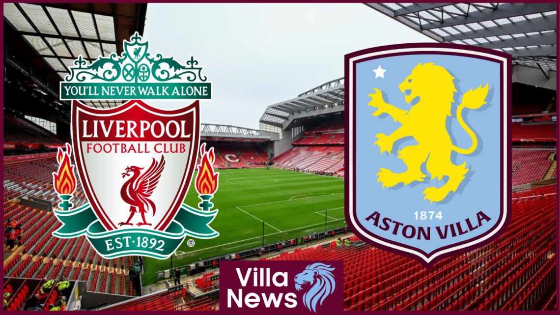 Aston Villa Liverpool Anfield badges