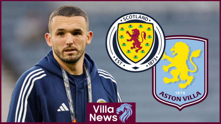 John McGinn Aston Villa Scotland badges
