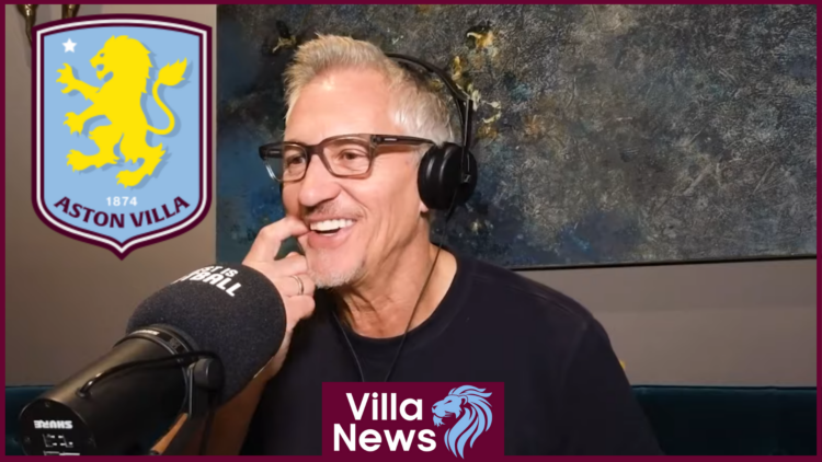 Gary Lineker, Aston Villa badge