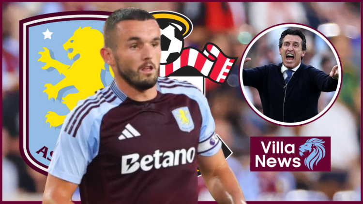 John McGinn, Unai Emery, Aston Villa badge, Southampton badge