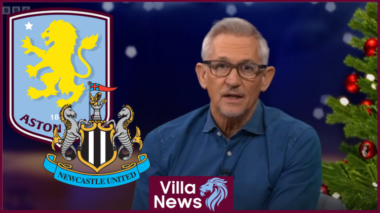Aston Villa, Newcastle badges and Gary Lineker