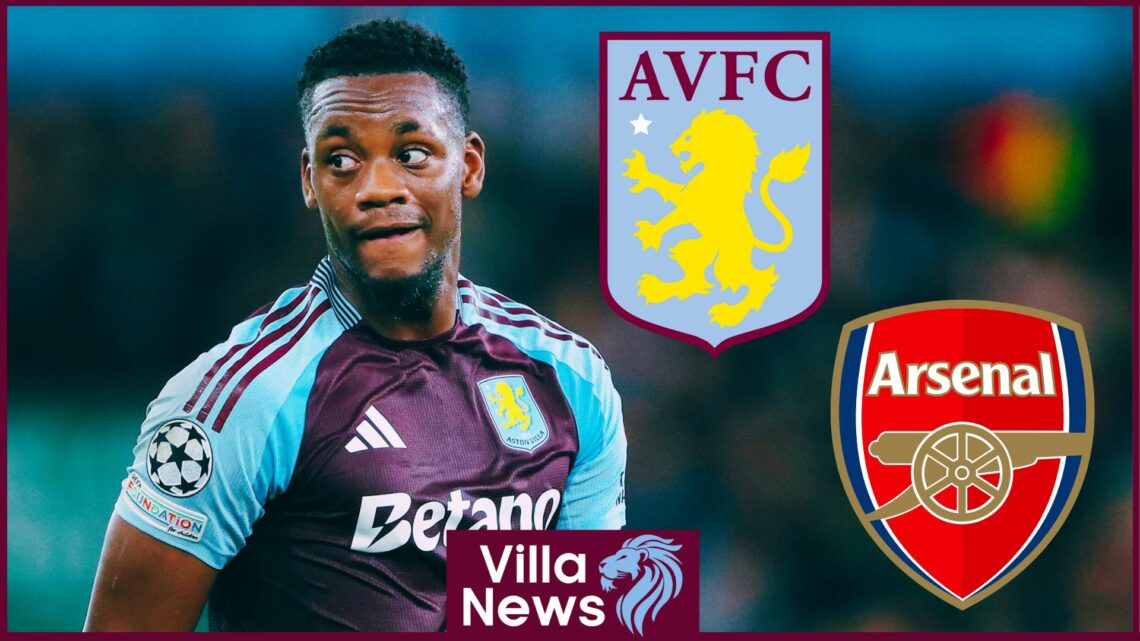 Jhon Duran, Arsenal badge, Aston Villa badge